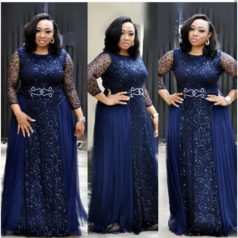 Dresses Lace Navy Blue Red