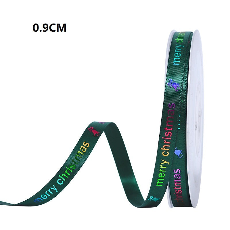 Polyester Christmas Scene Decoration Ribbon
