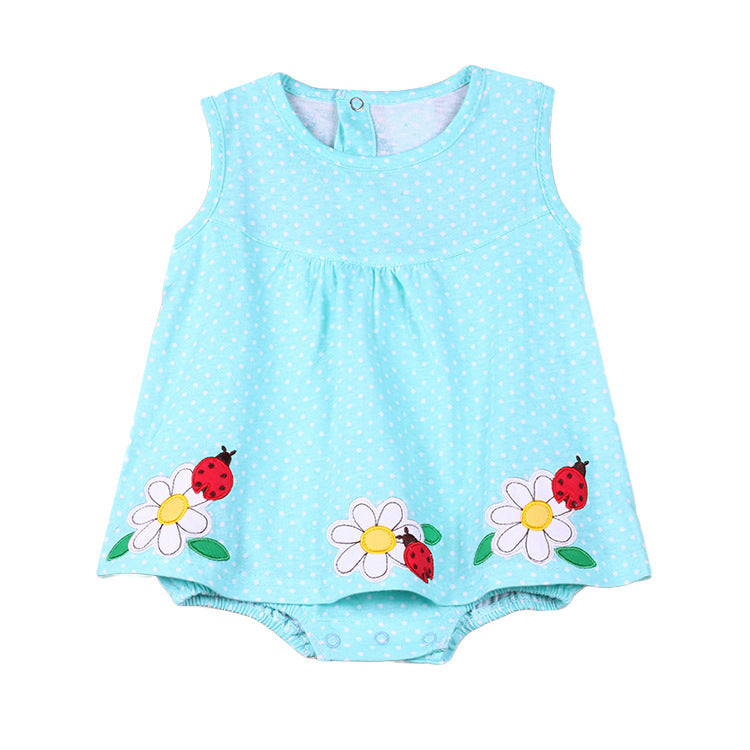 Girls Dress Summer Summer Summer Baby Princess Dress Skirt Skirt Conjoined 0-1 Years Old Female Baby Summer