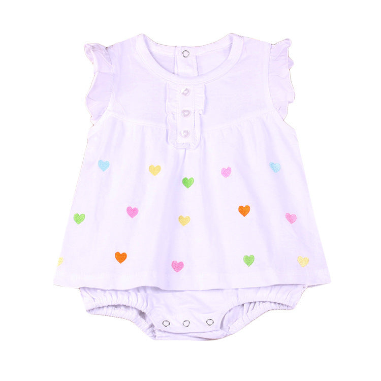 Girls Dress Summer Summer Summer Baby Princess Dress Skirt Skirt Conjoined 0-1 Years Old Female Baby Summer