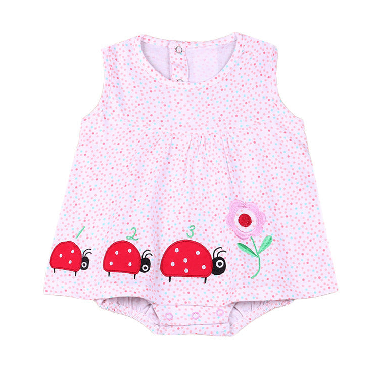 Girls Dress Summer Summer Summer Baby Princess Dress Skirt Skirt Conjoined 0-1 Years Old Female Baby Summer