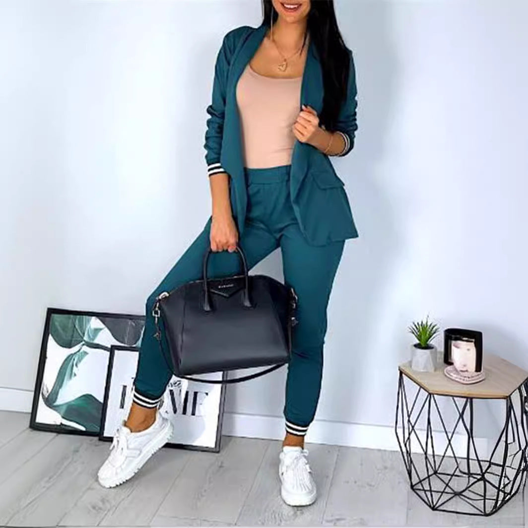 Casual Suit Trousers Two-piece Set
