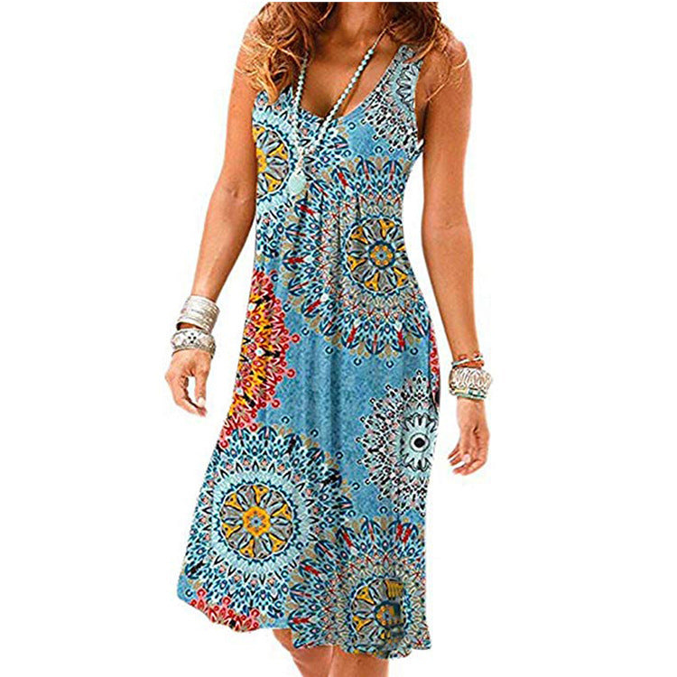 Sexy Dress With Fashion Print And Blanket Shirt