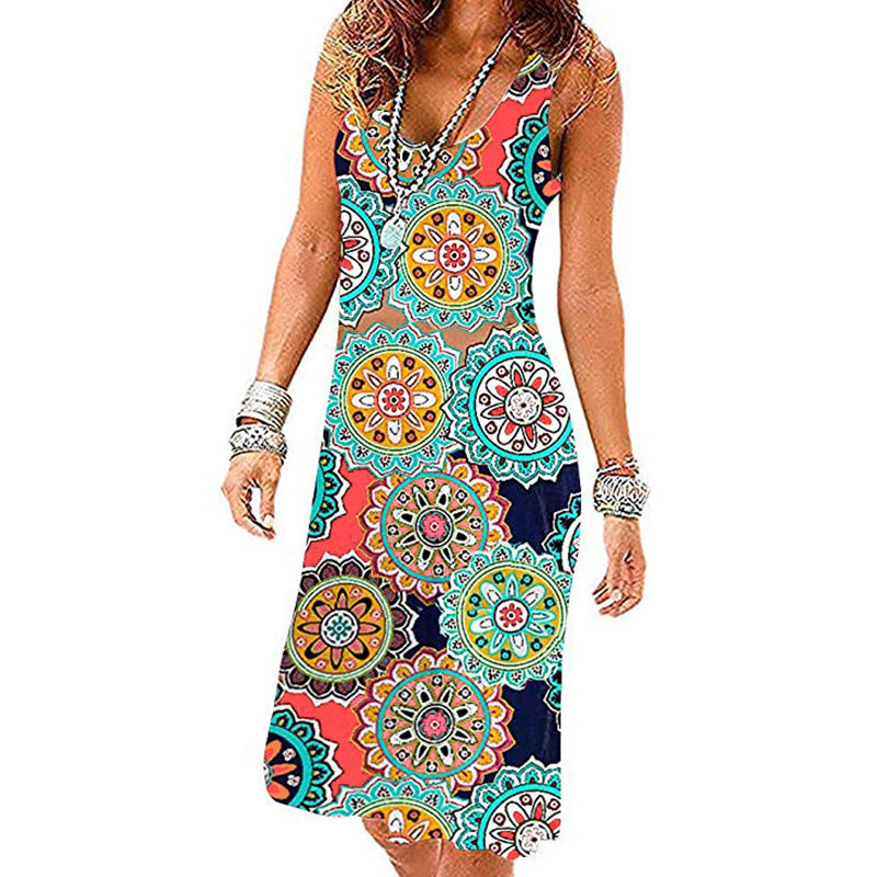 Sexy Dress With Fashion Print And Blanket Shirt