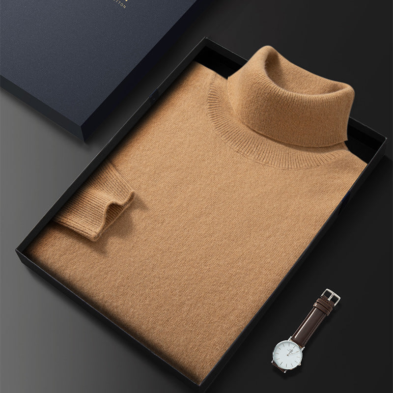 Men's High Casual Knitted Cashmere Sweater