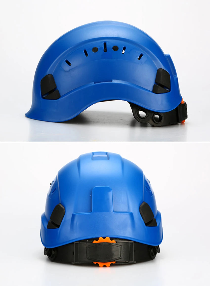 Safety Hard Hat - Adjustable ABS Climbing Helmet - 6-Point Suspension, Protective Helmet for Riding, Climbing and Construction