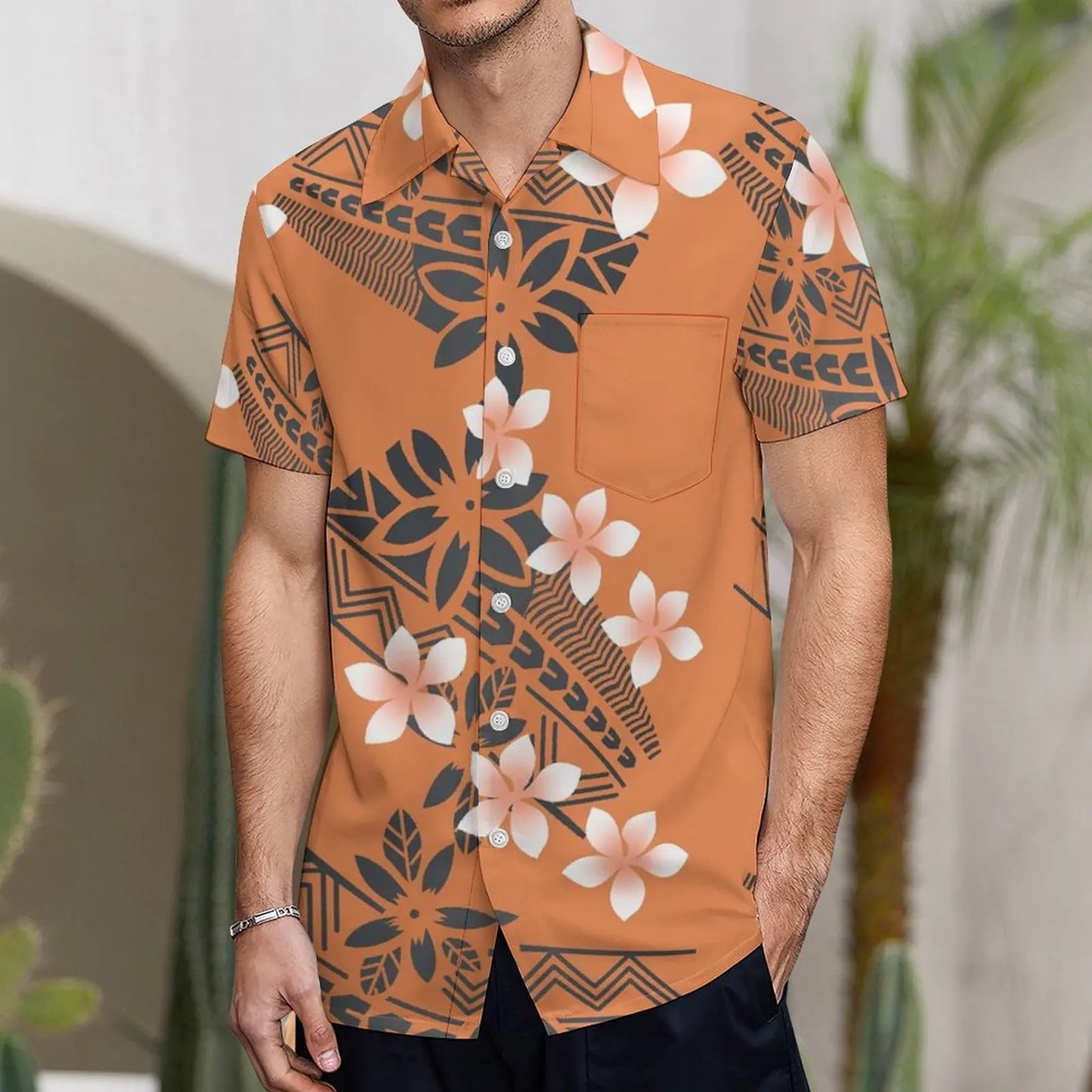 Fishtail Island Dress & Matching Hawaiian Men Shirt