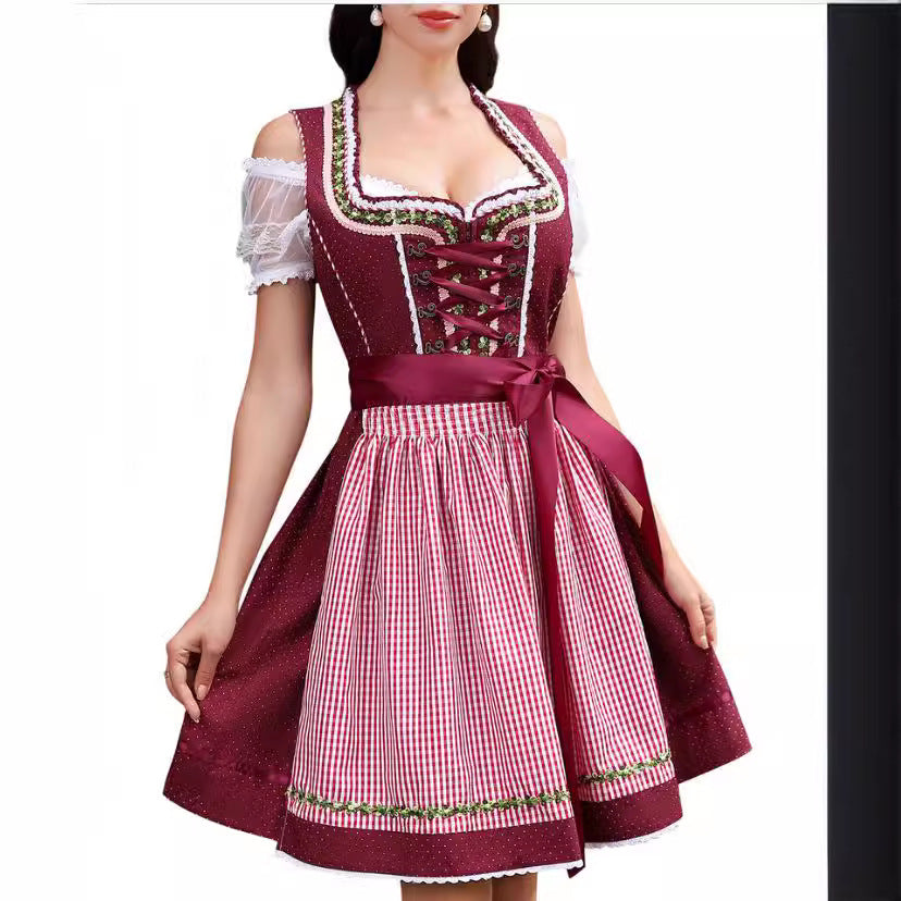 Maid Uniform Barpool Women's Sexy Mini Dress Dirndl