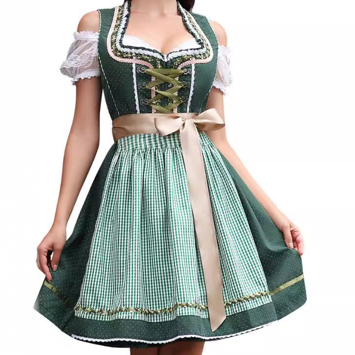 Maid Uniform Barpool Women's Sexy Mini Dress Dirndl