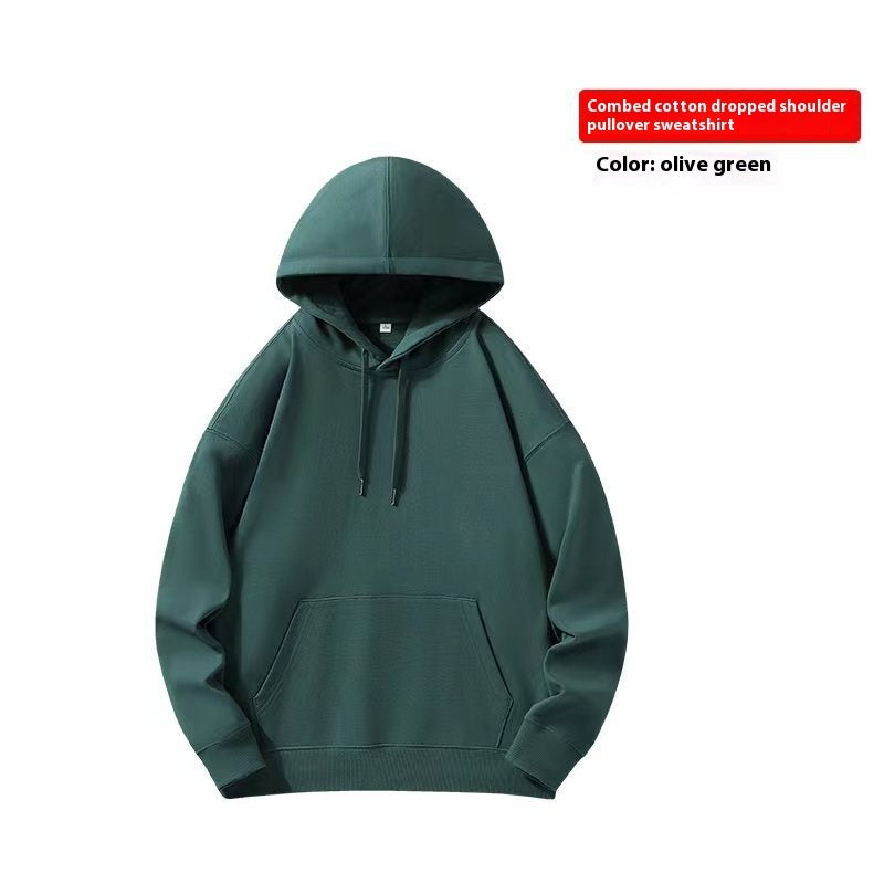 330g Autumn Full Terry Round Neck Sweater For Men