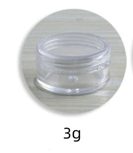 Transparent Ordinary Box PS Lid Box Simple Packaging Box Plastic Cream Bottle