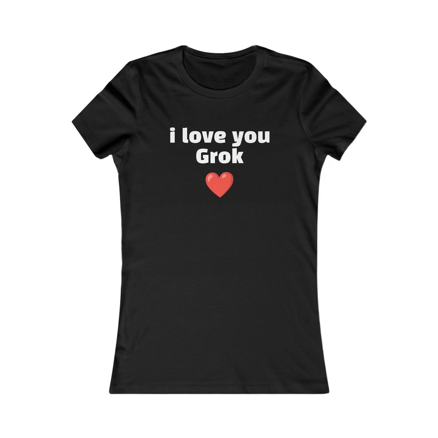 I Love You Grok Women's Tee — Minimalist Romantic Graphic Shirt