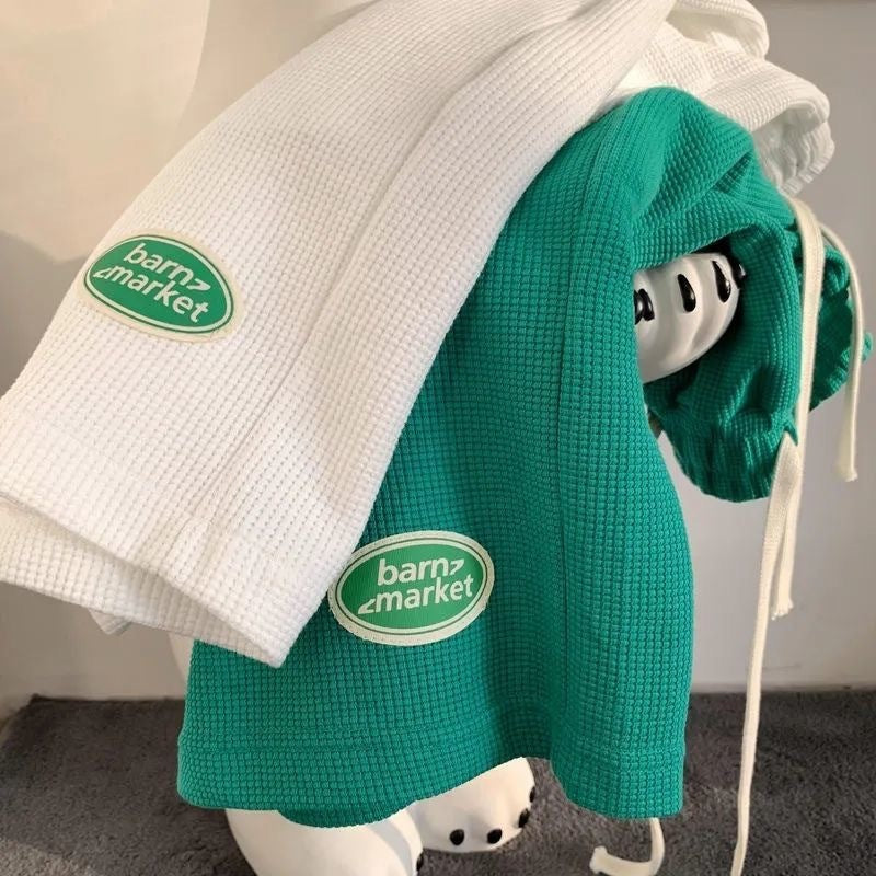 Waffle Shorts Straight Loose Sports Shorts Casual