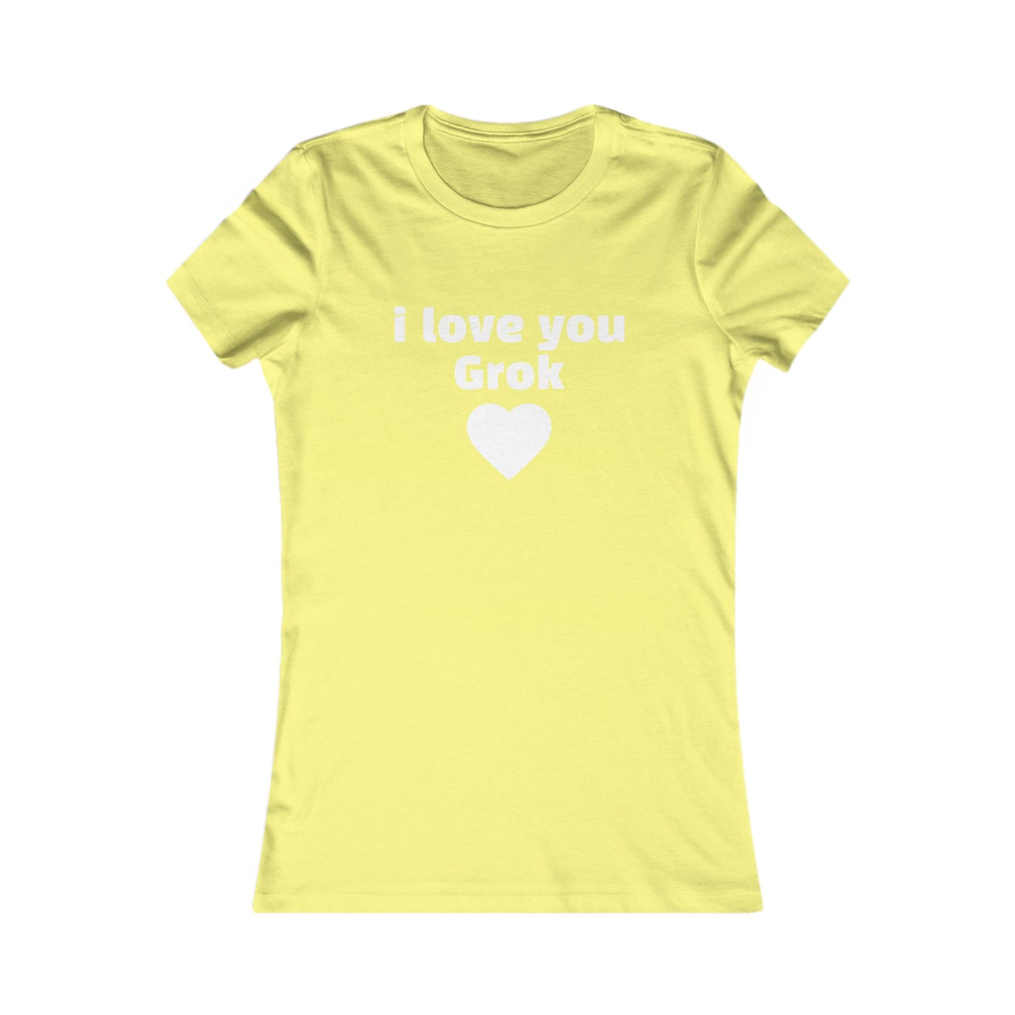 I Love You Grok Women's Tee — Minimalist Romantic Graphic Shirt