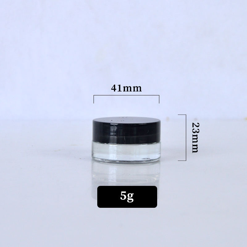 Clear Cream Jar Cosmetic Bottle Sample Size