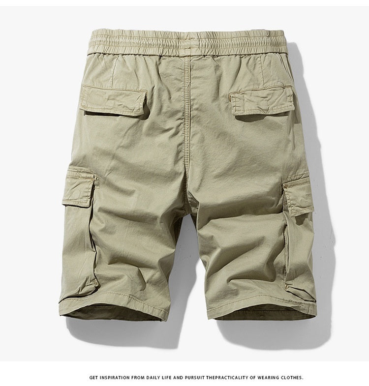 Cropped Pants Men's Loose Cargo Shorts Men's Korean-style Fashionable Casual Pants