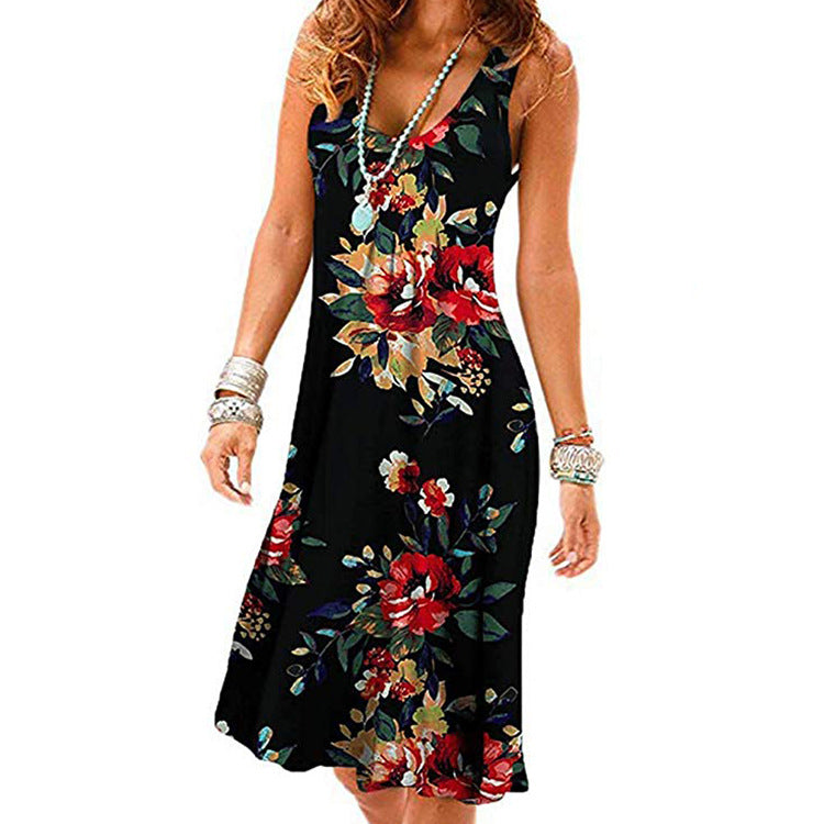 Sexy Dress With Fashion Print And Blanket Shirt