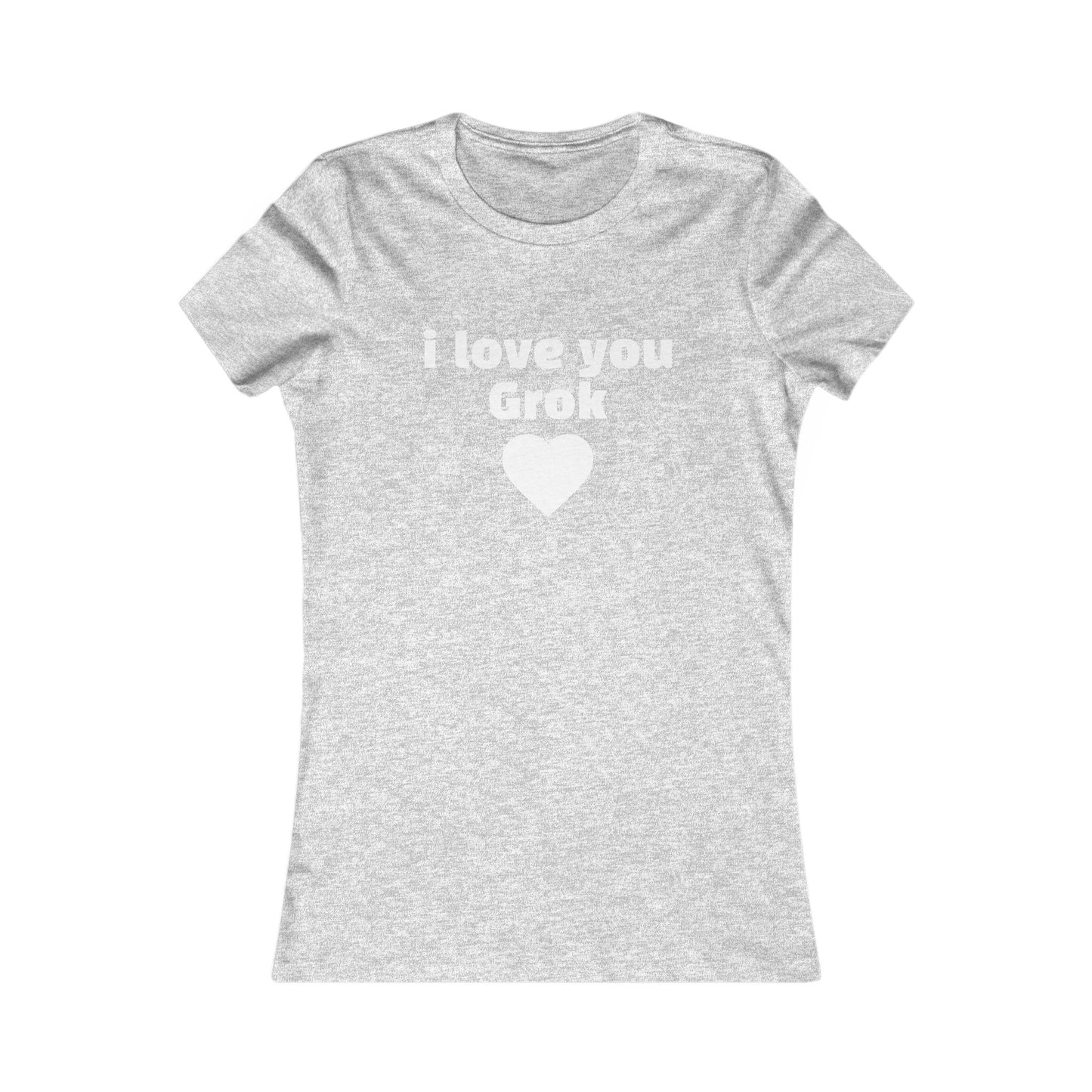 I Love You Grok Women's Tee — Minimalist Romantic Graphic Shirt