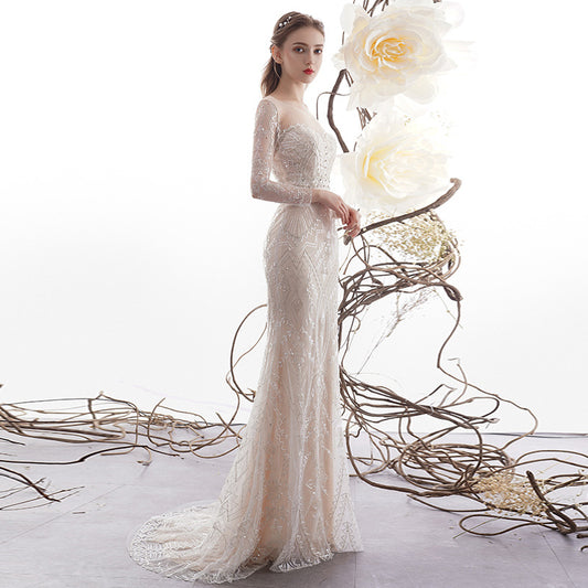 Women's Fashion Le-Eva Fishtail Long Sleeve Wedding Dresses