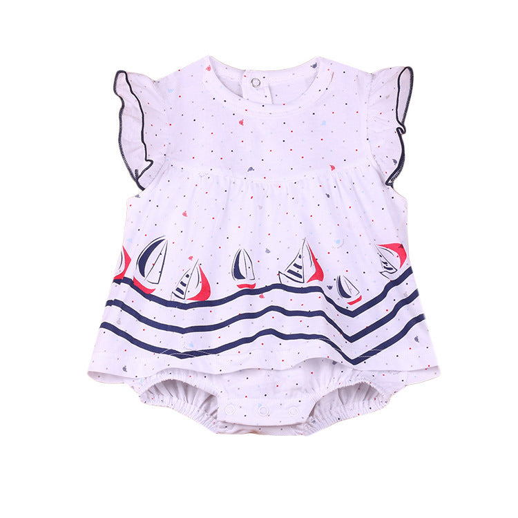 Girls Dress Summer Summer Summer Baby Princess Dress Skirt Skirt Conjoined 0-1 Years Old Female Baby Summer