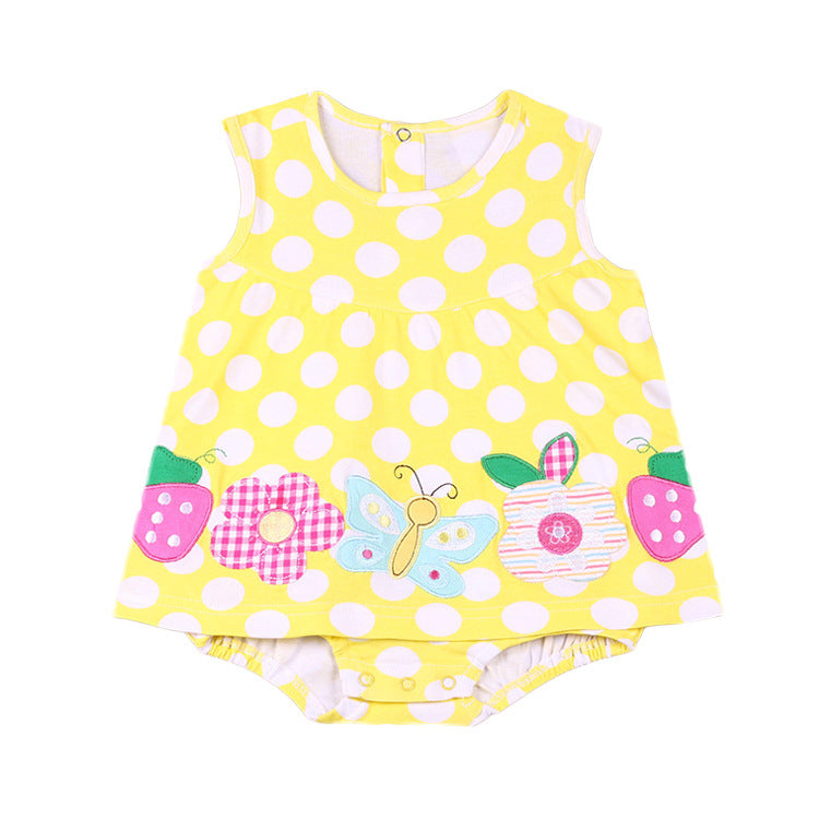 Girls Dress Summer Summer Summer Baby Princess Dress Skirt Skirt Conjoined 0-1 Years Old Female Baby Summer