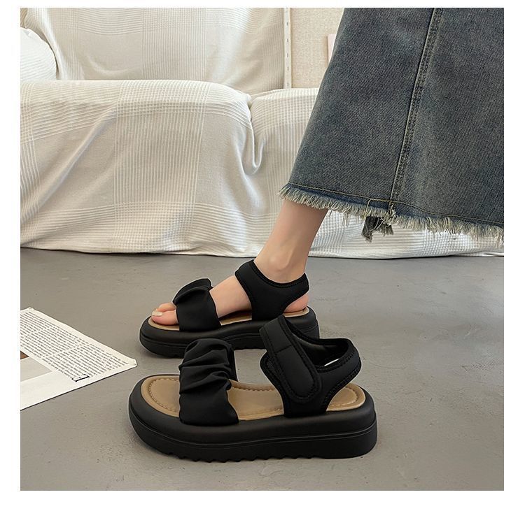 New Summer Roman Sandals Women Wear Thick Soles