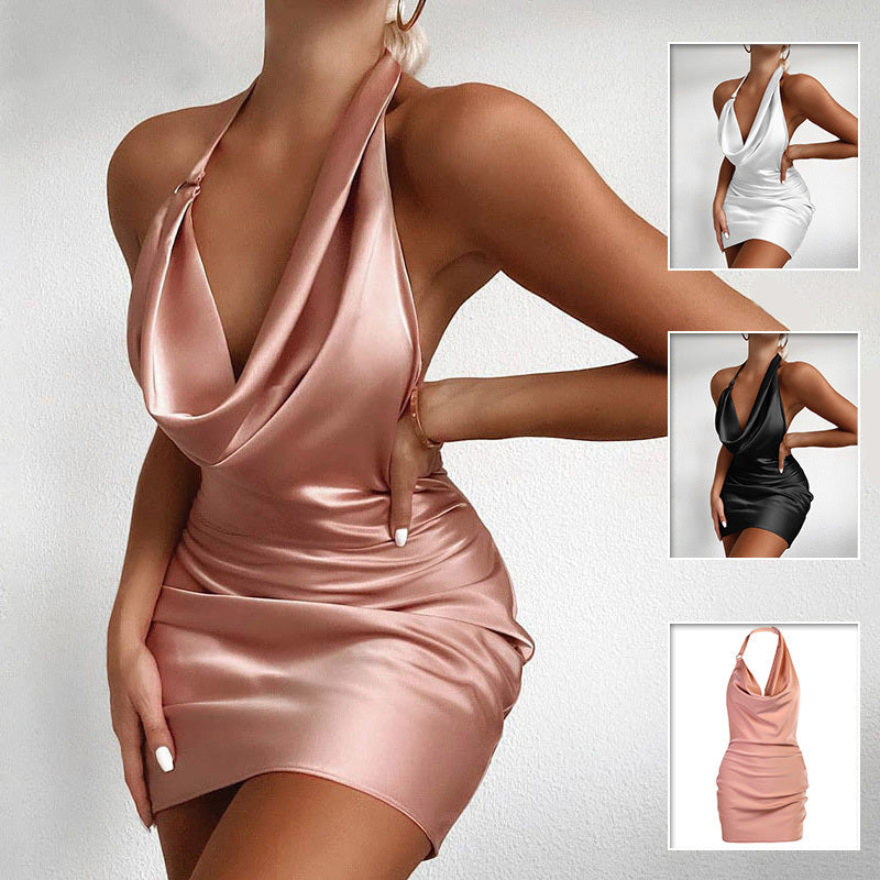 Satin Mini Dress