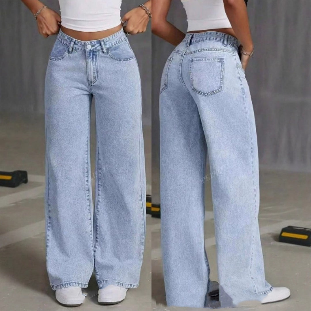 Sweet And Spicy Style High Waist Straight Jeans Women's Clothing