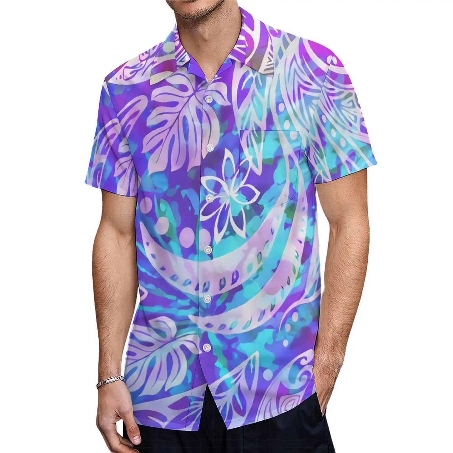 Fishtail Island Dress & Matching Hawaiian Men Shirt