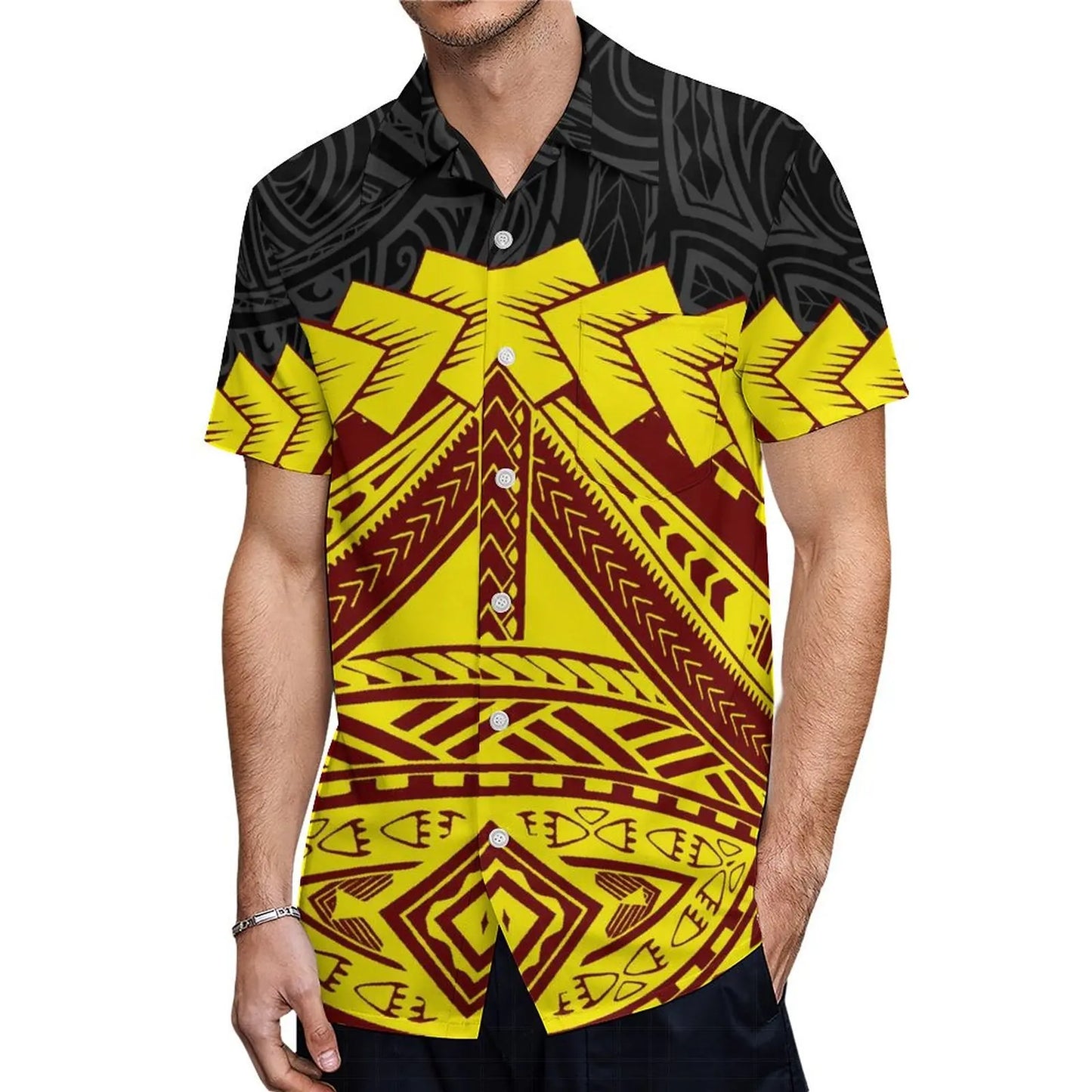 Fishtail Island Dress & Matching Hawaiian Men Shirt