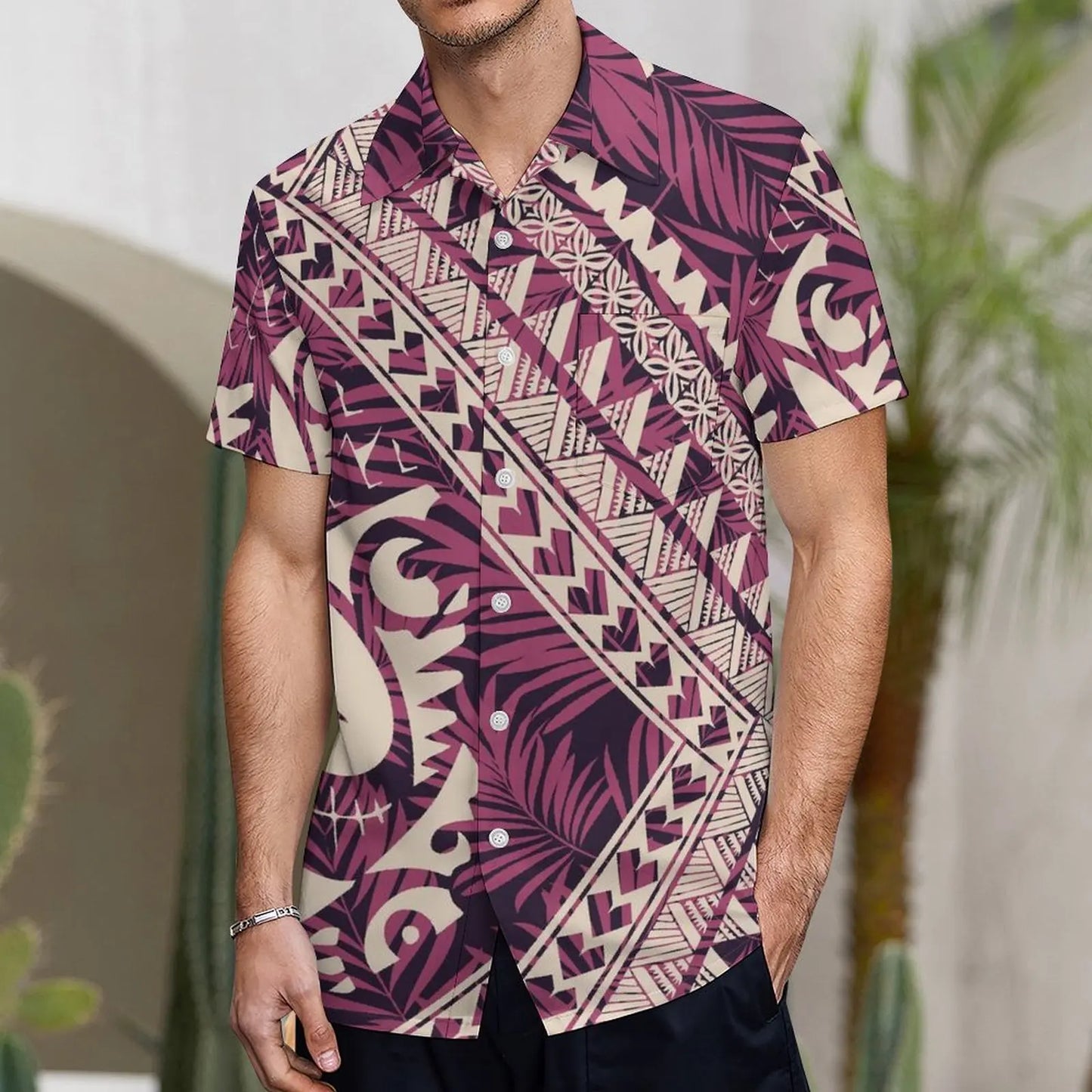 Fishtail Island Dress & Matching Hawaiian Men Shirt
