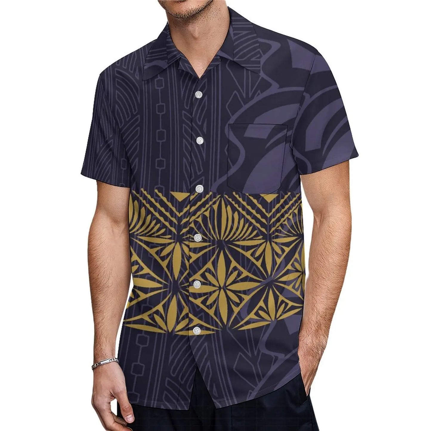 Fishtail Island Dress & Matching Hawaiian Men Shirt