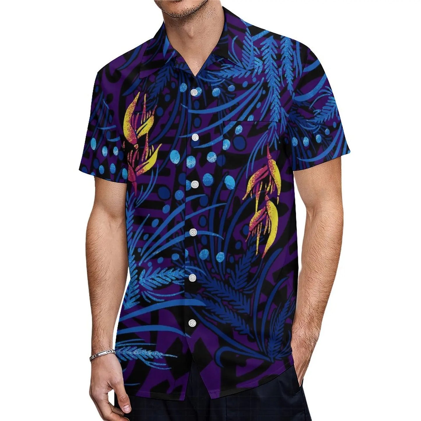 Fishtail Island Dress & Matching Hawaiian Men Shirt