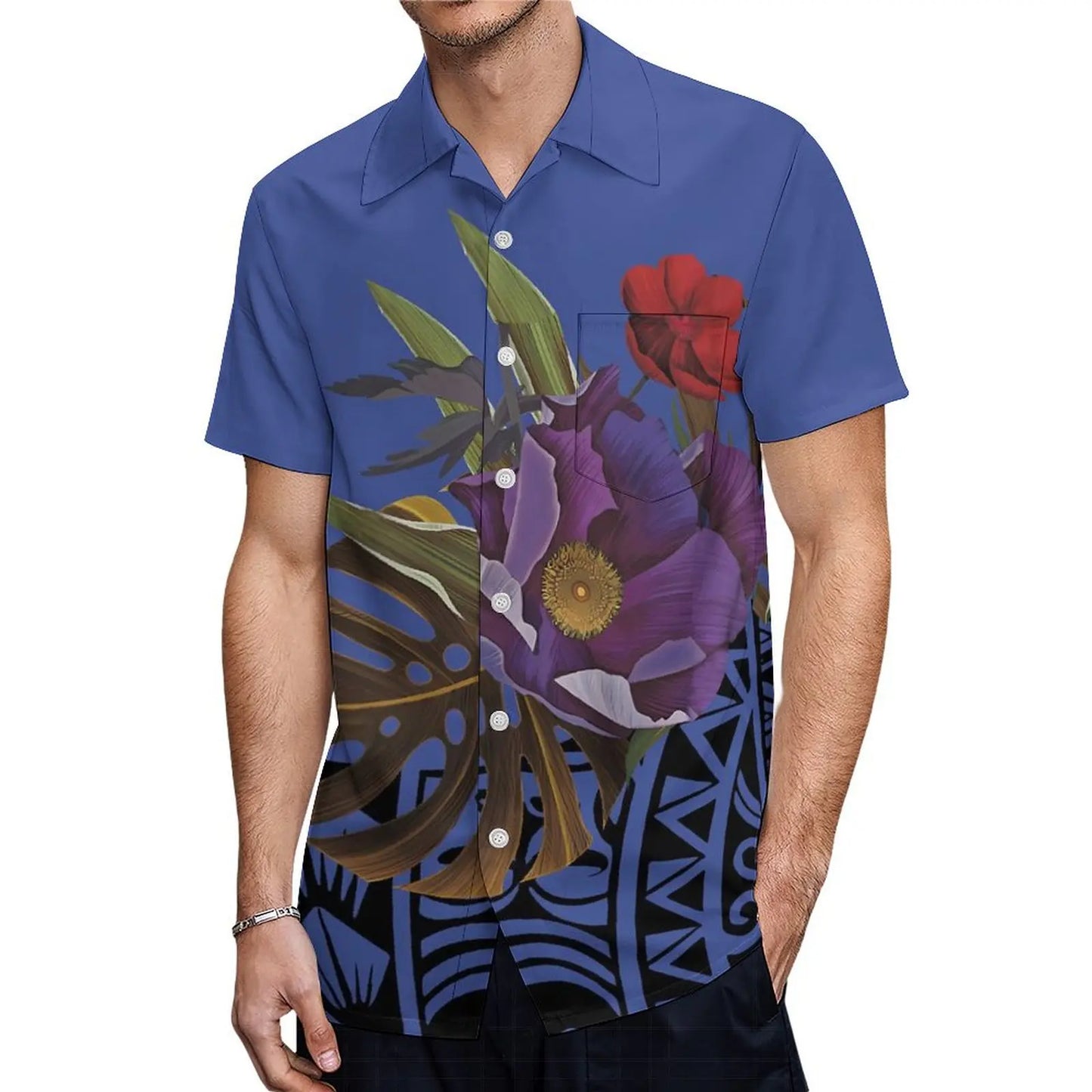 Fishtail Island Dress & Matching Hawaiian Men Shirt