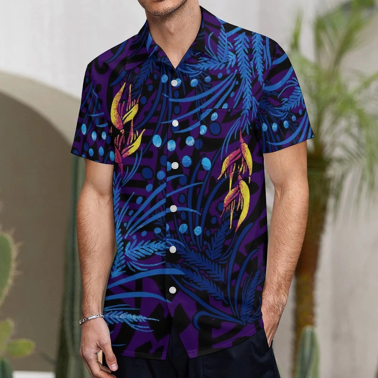 Fishtail Island Dress & Matching Hawaiian Men Shirt
