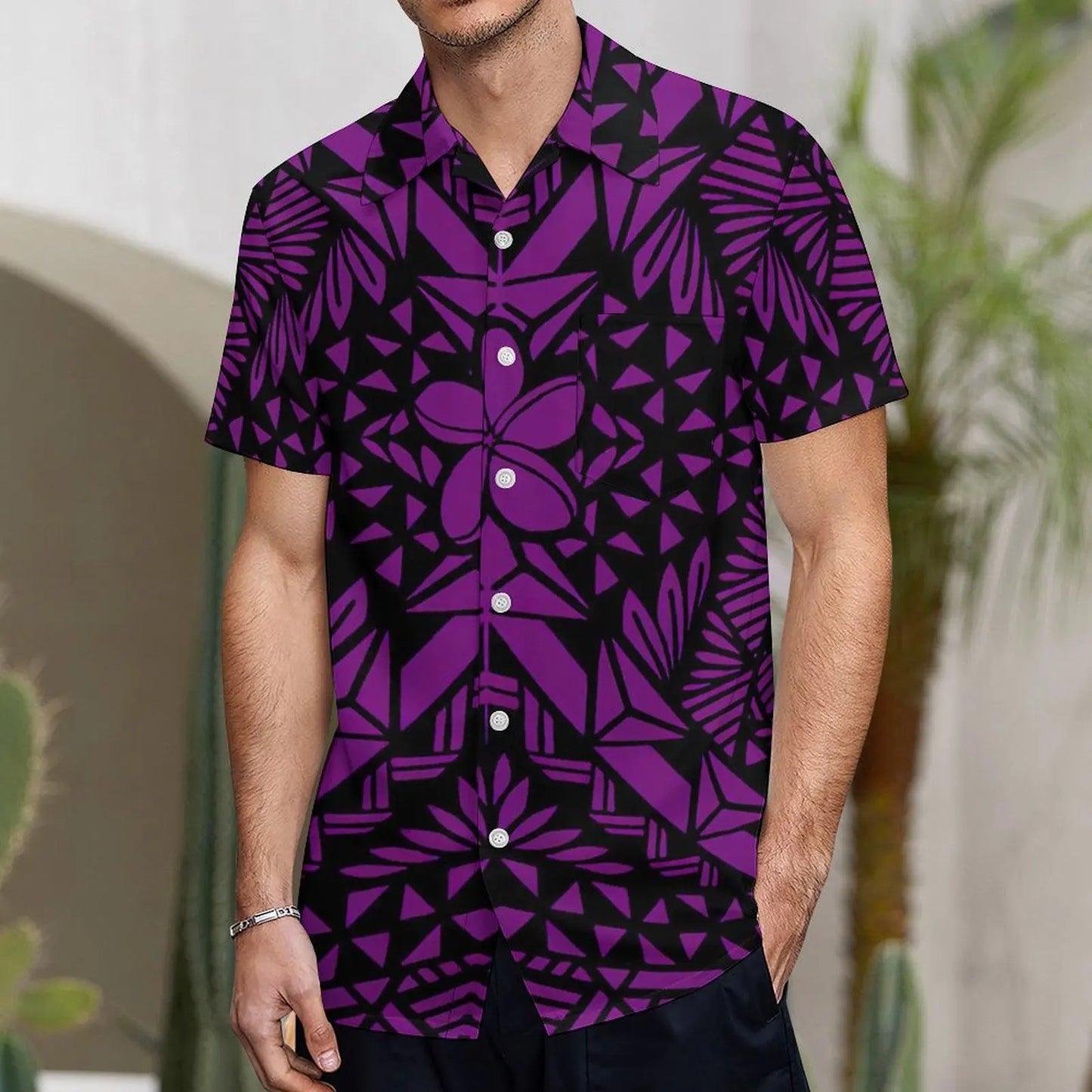 Fishtail Island Dress & Matching Hawaiian Men Shirt