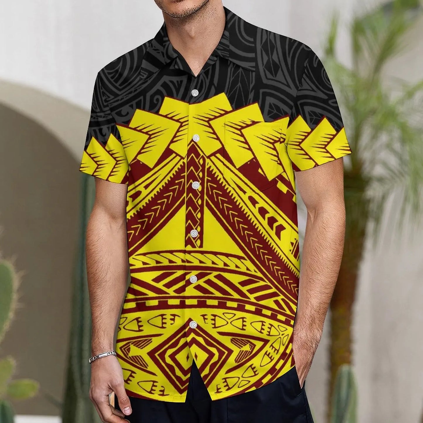 Fishtail Island Dress & Matching Hawaiian Men Shirt