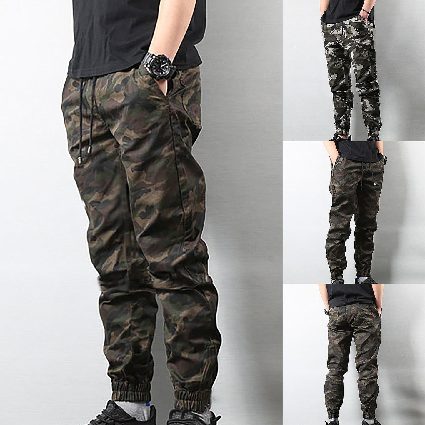 Cotton Casual Pants - Camouflage