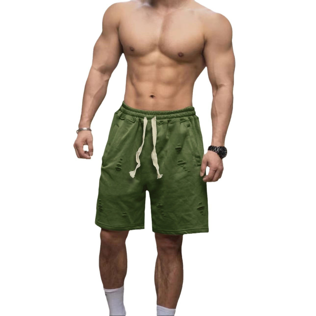 Solid Color Shorts Loose Breathable Casual Shorts
