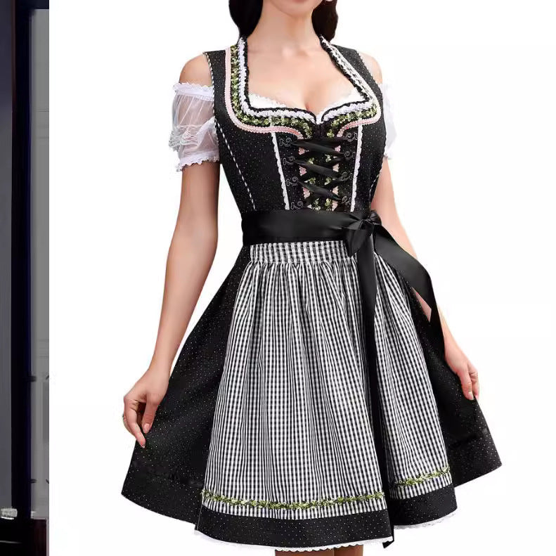 Maid Uniform Barpool Women's Sexy Mini Dress Dirndl