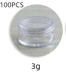 Transparent Ordinary Box PS Lid Box Simple Packaging Box Plastic Cream Bottle