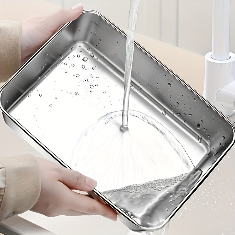 Stainless Steel Sealed Food Storage Box For Grains And Dried Fruits, Kitchen Storage, Refrigerated Sealed Storage Box
