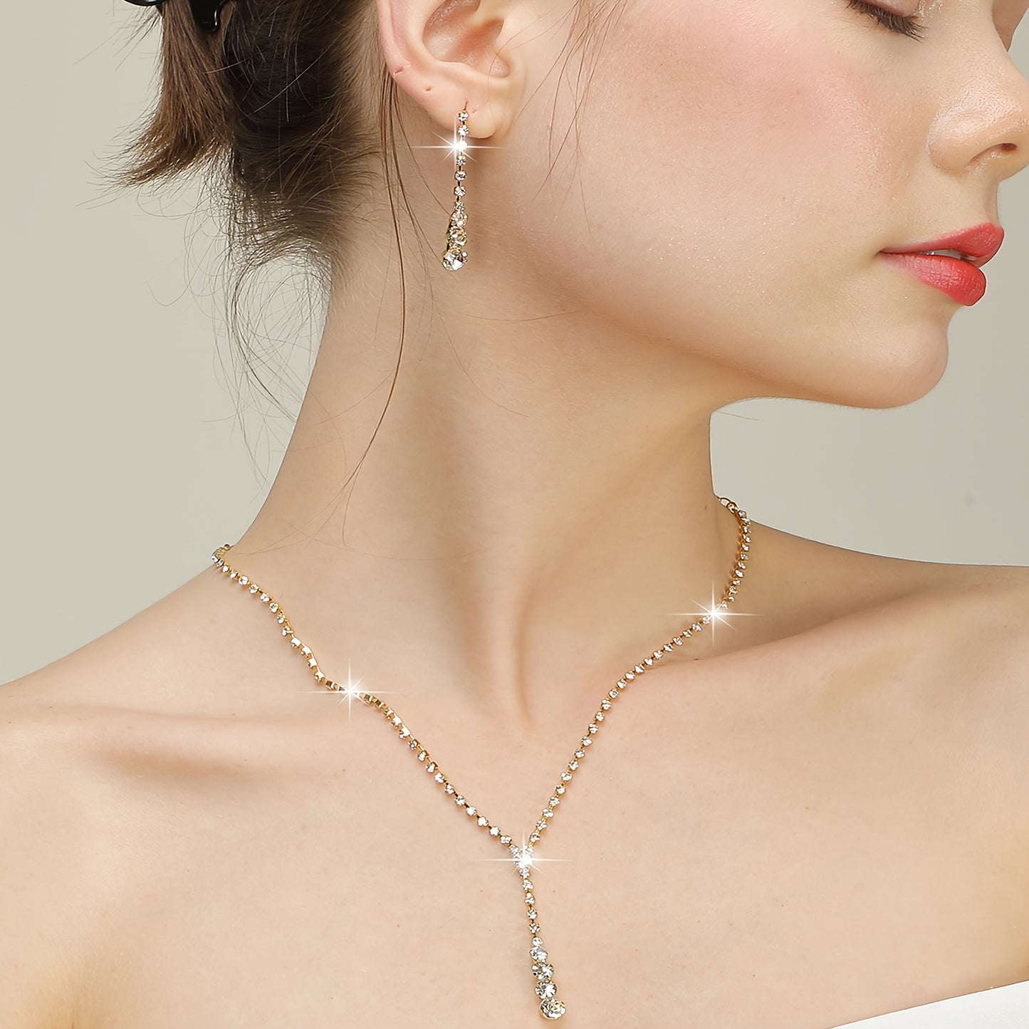 FAB-UR Elegant Set - Necklace Earrings Bracelet set to beautify your self