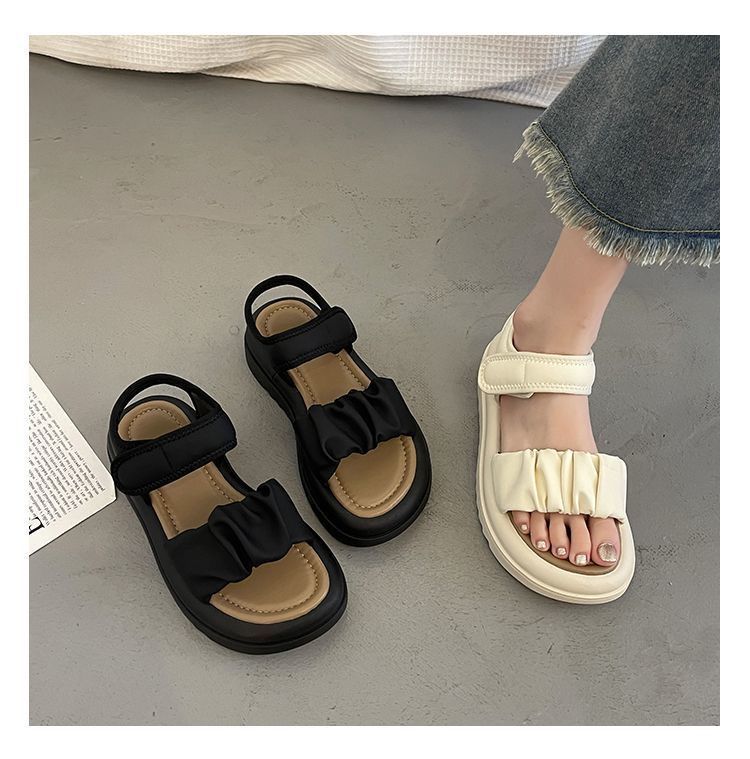 New Summer Roman Sandals Women Wear Thick Soles
